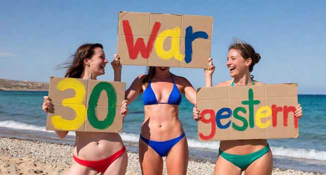 Bildungsurlaub Malta Sliema 30 Plus mit LISA! – Englisch lernen und mediterrane Lebensfreude erleben Erwachsene am Strand auf Malta während eines LISA! Bildungsurlaubs 30 Plus geniessen Sonne, Gemeinschaft und Englischlernen in entspannter Atmosphäre