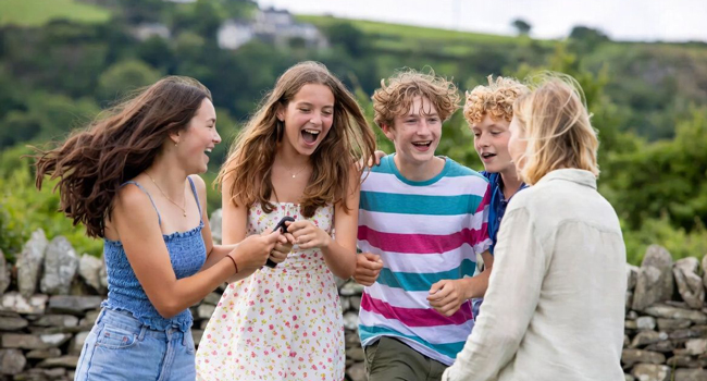 Schülergruppe während einer betreuten Aktivität bei einem LISA! Englisch-Sprachaufenthalt für Schüler in Ennis, Irland