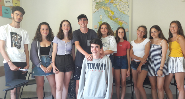 Schüler in einer LISA! Sprachschule während eines Italienisch-Sprachaufenthalts in Orbetello, Italien