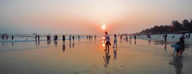 LISA-Sprachreisen-Erwachsene-Chinesisch-China-Beihai-Silver-Beach-Meer-Sonnenuntergang