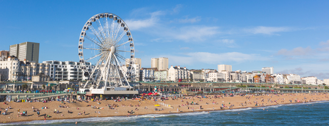 LISA-Sprachreisen-Familien-Englisch-England-Brighton-Old-Steine-Promenade-Riesenrad-Strand
